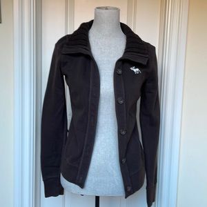 Abercrombine & Fitch Brown Fleece Jacket | Size Kids XL